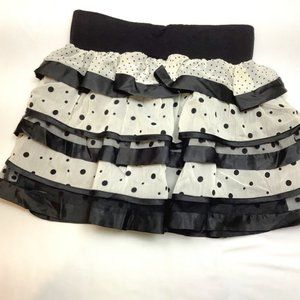 Forever 21 Black and White Polka Dot Mini Skirt